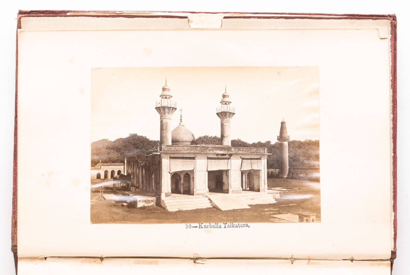 View of the principal façade of the Kurbulla Tal Katora, Lucknow, India