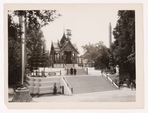 View of Siam's pavilion, 1937 Exposition internationale, Paris, France