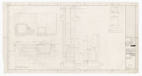 Fireplace details for Residence of Mr. & Mrs. John C. Parkin, North York, Ontario