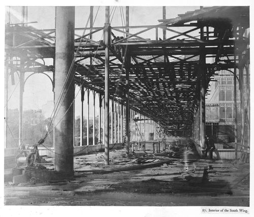 Interior of the South Wing, Crystal Palace, Sydenham, England