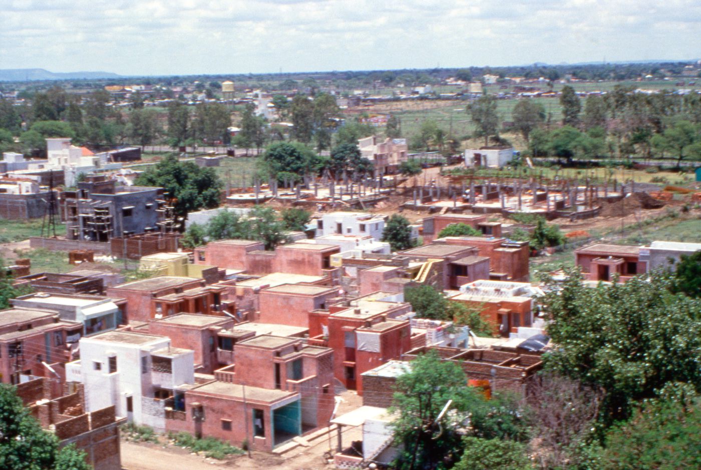 Photographs of the McGill layout for the Aranya Housing Project in Aranya, India