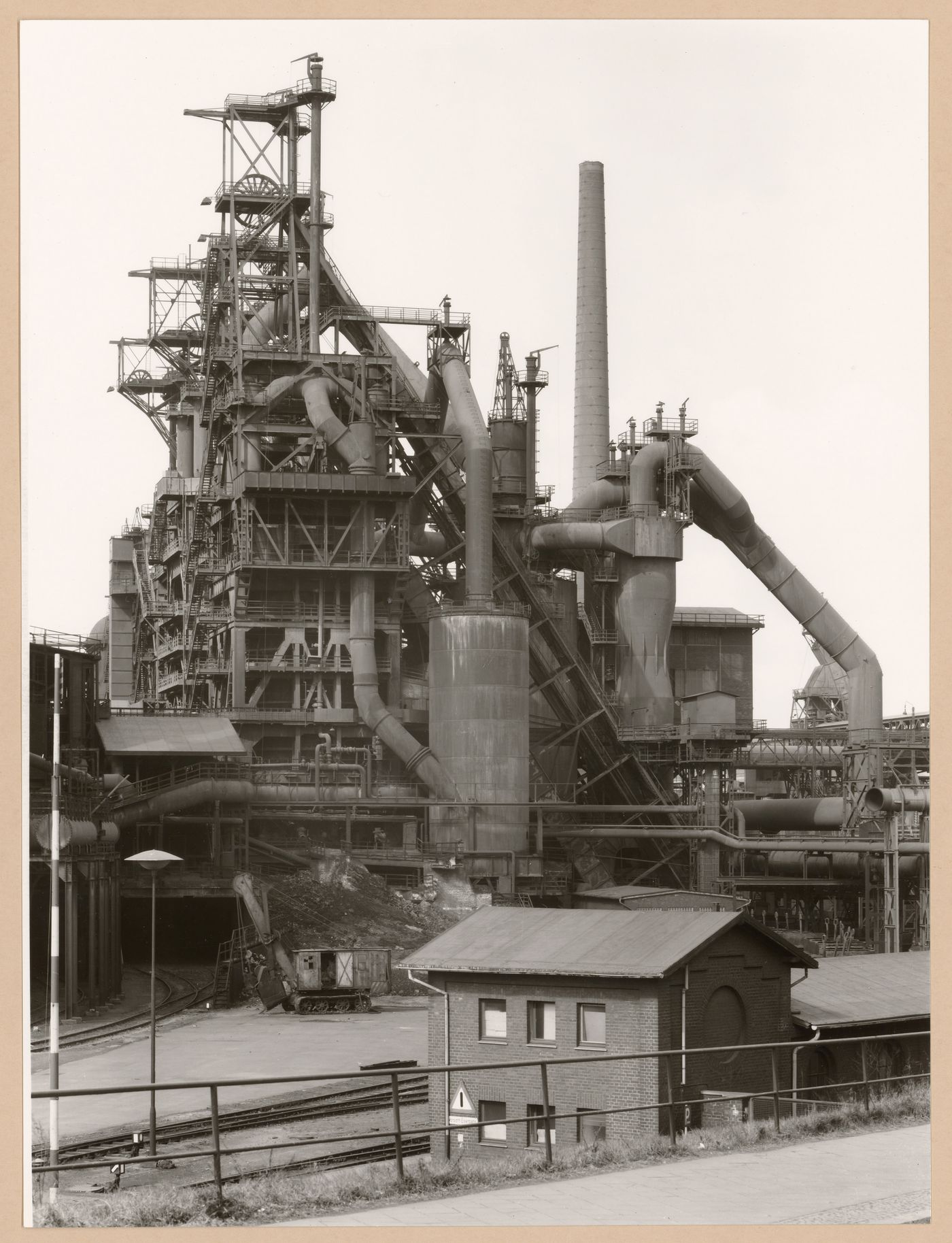 View of a blast furnace of Gute-Hoffnungs-Hütte steel mill, Oberhausen, Ruhr, Germany