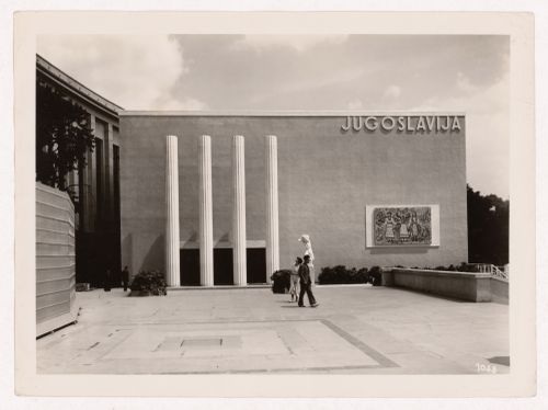 View of Yugoslavia's pavilion, 1937 Exposition internationale, Paris, France