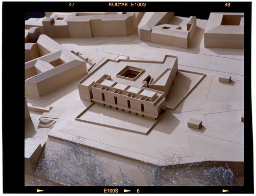 View of model for Biblioteca de Humanidades de la Universidade de Salamanca, Salamanca, Spain