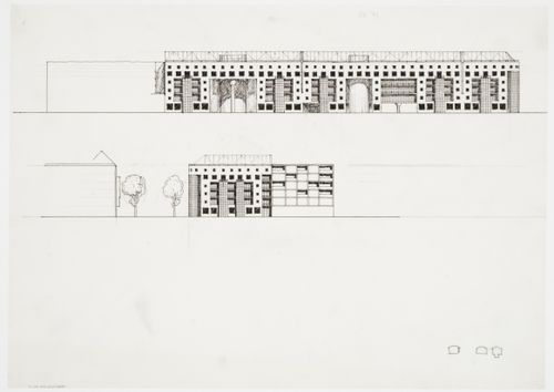 Hotel, Meineke Strasse, Berlin, Germany: elevations