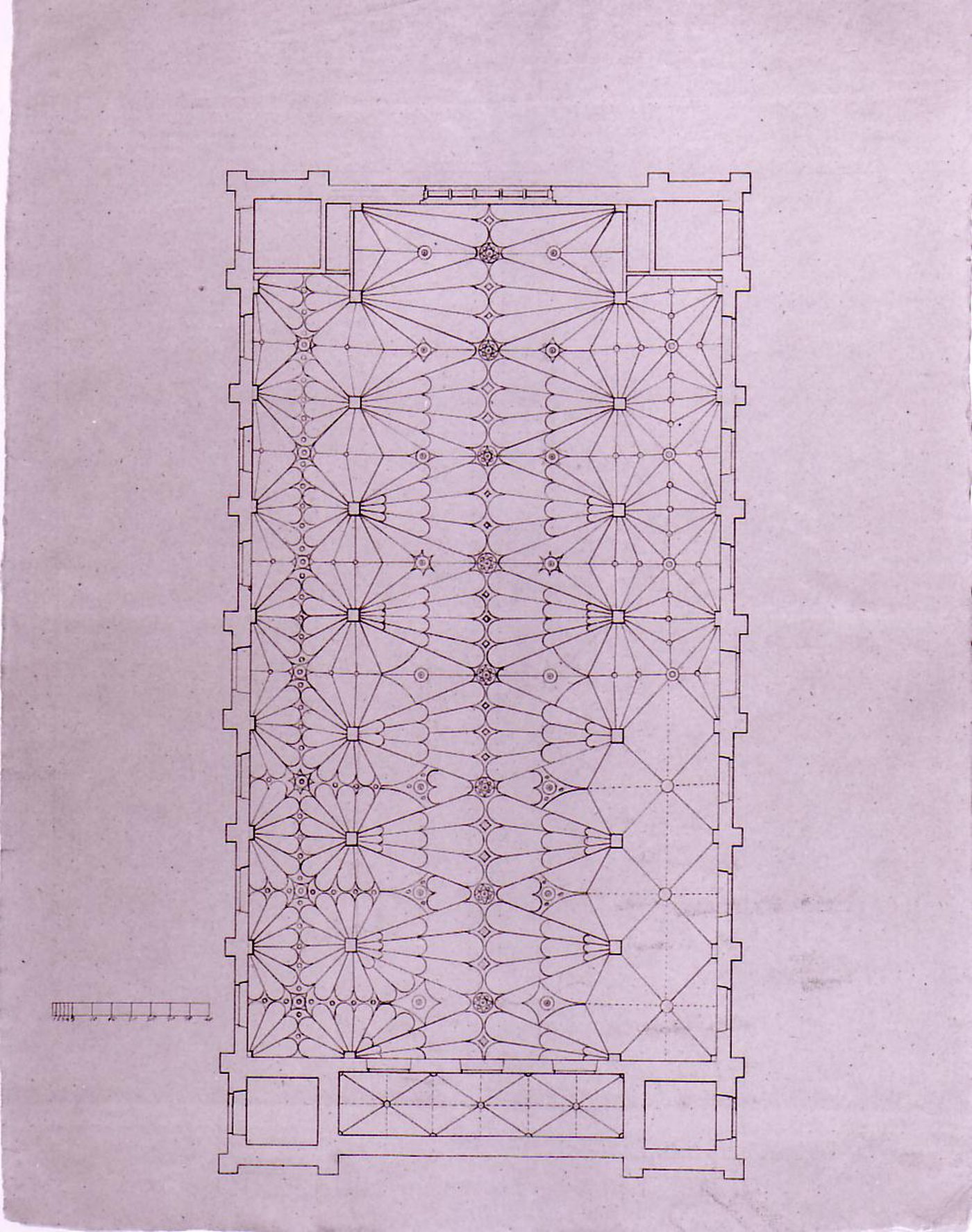 Ceiling plan for Notre-Dame de Montréal
