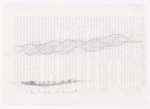 Competition for Park Avenida Diagonal, Barcelona: Conceptual drawings, including site plans, plans, and sections