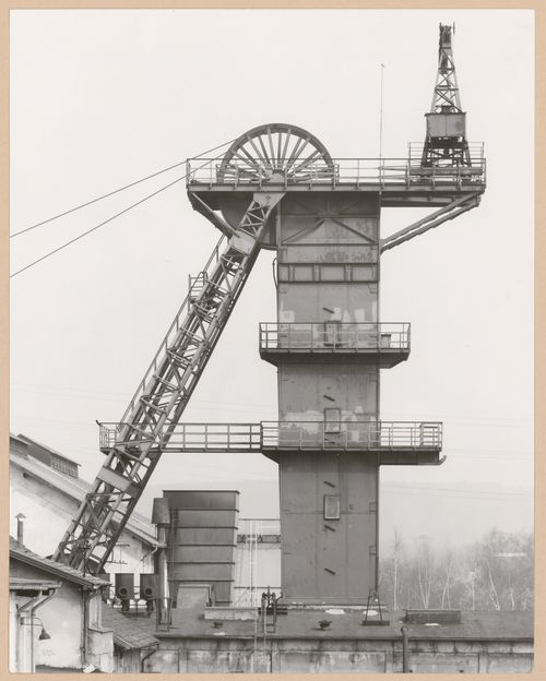 View of a minehead of Grube Louisenthal, Völklingen, Germany