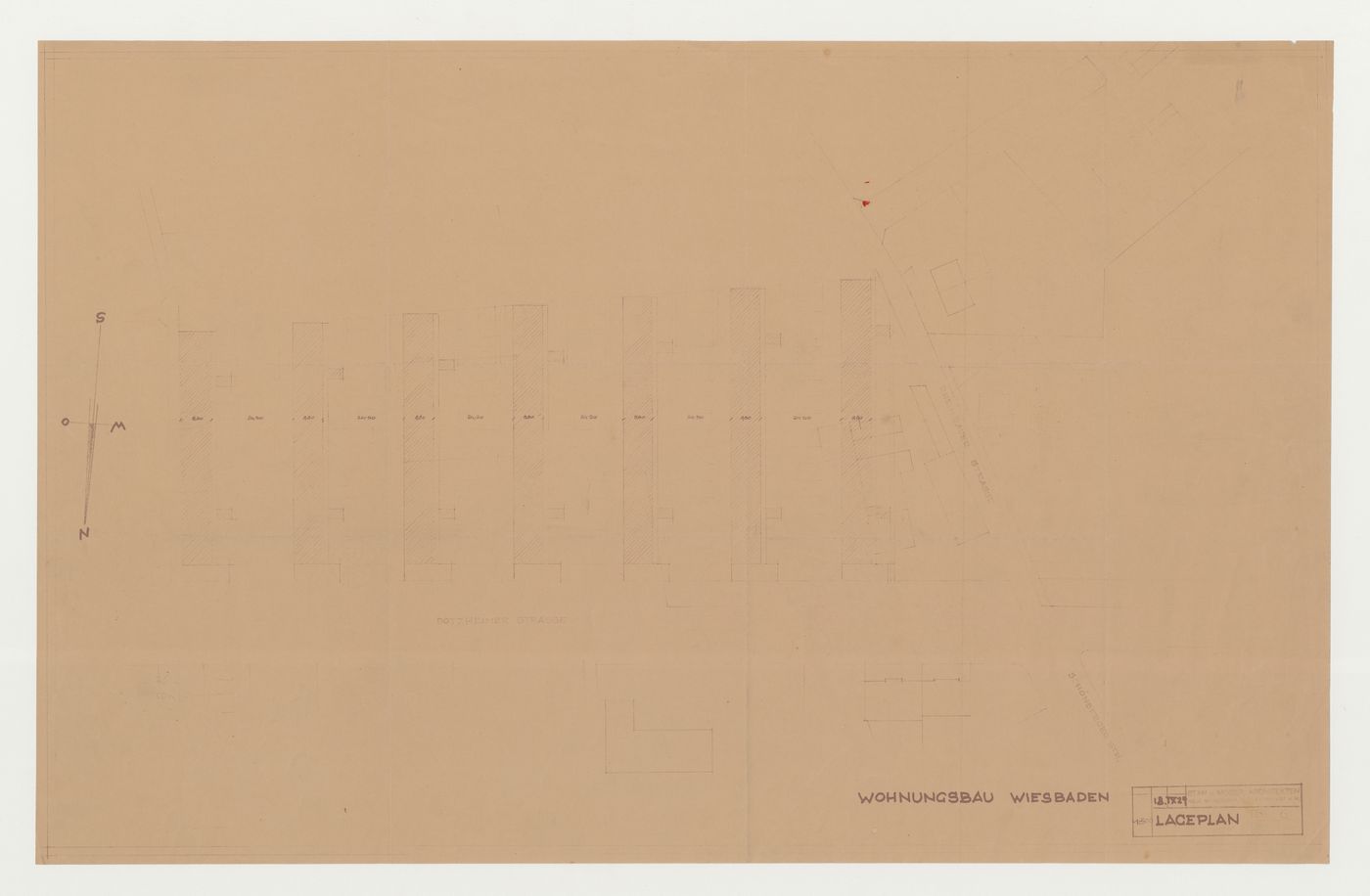 Site plan for a housing estate, Wiesbaden, Germany