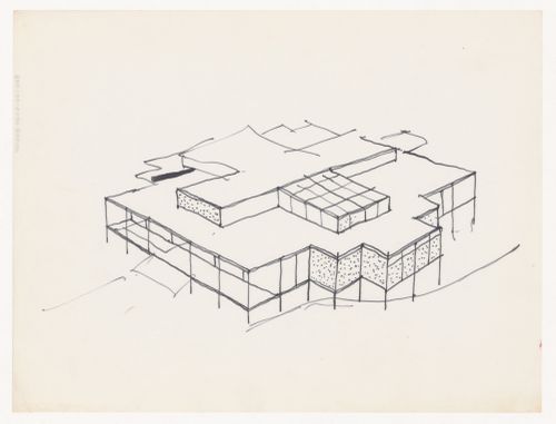 Sketch axonometric for Texas House 1