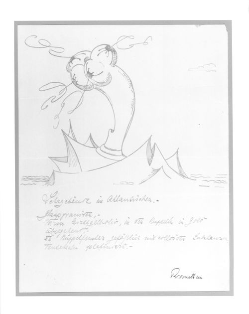 Drawing by Hermann Finsterlin