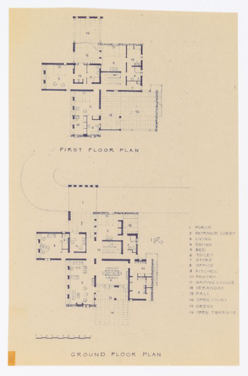 Floor plans for Hosue Type 6J in Chandigarh, India