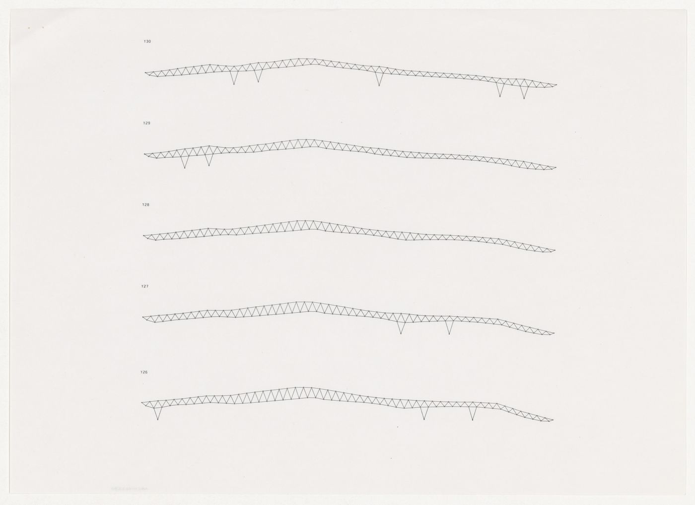 Roof sections for Odawara Municipal Sports Complex, Odawara, Japan