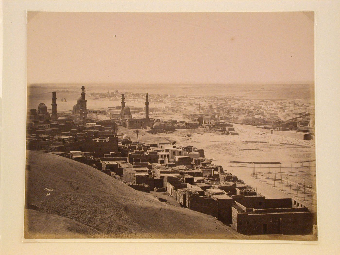 General view of Tombs of the Mamlukes and surrounding city of Cairo, Egypt