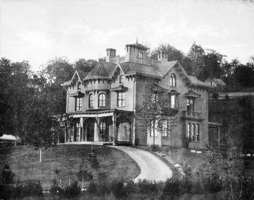 Plate from album ''Villas on the Hudson. A Collection of Photolithographs of Thirty-one Country Residences''