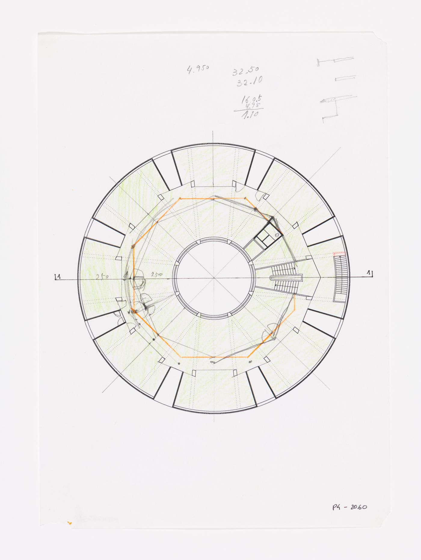 Annotated plan for Centro Meteorológico da Villa Olimpica, Barcelona, Spain