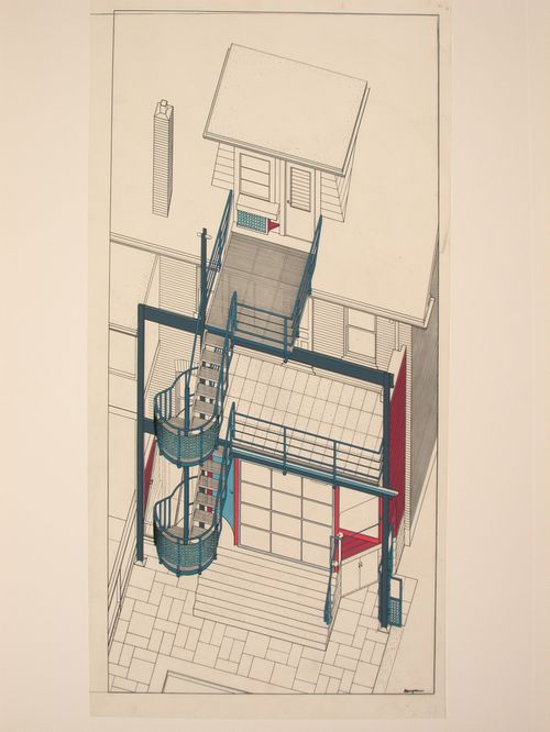 Rear Axonometric - private residence (Haig House)