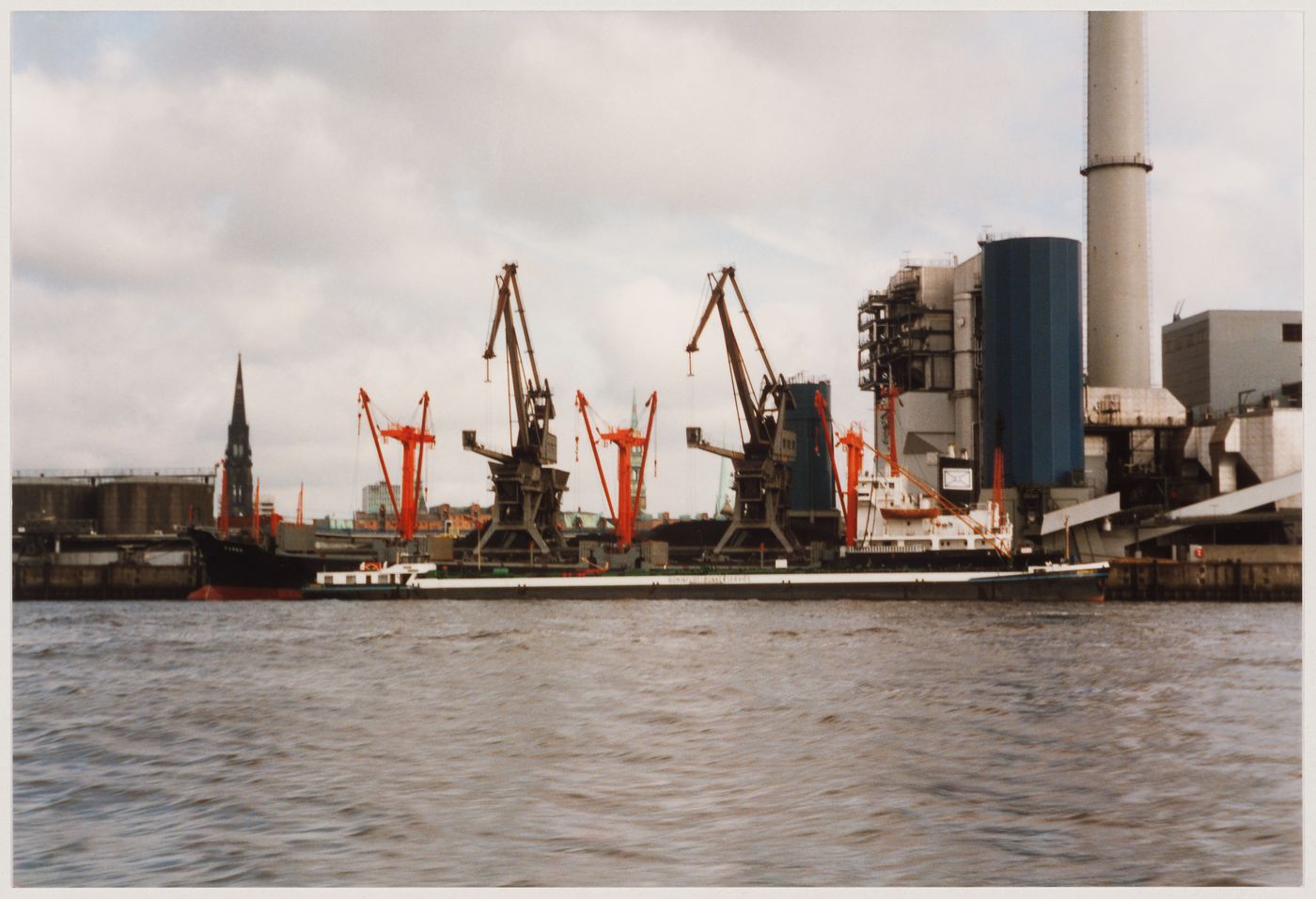 Duck Land: view of the site from the Elbe looking north