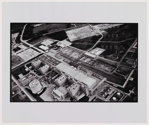 Aerial view, Bruce Nuclear Complex, near the Bruce Peninsula, Ontario