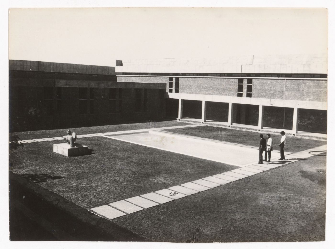 Photograph of sculpture court at Punjab Agricultural University in Ludhiana, India