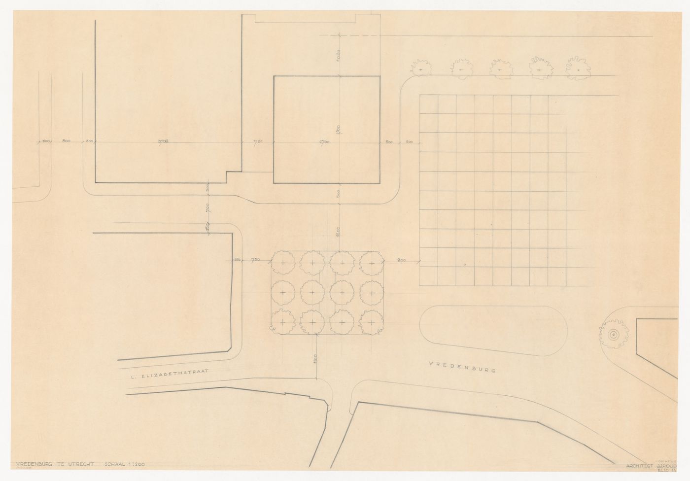 Site plan for Vredenburg mixed-use development, Utrecht, Netherlands