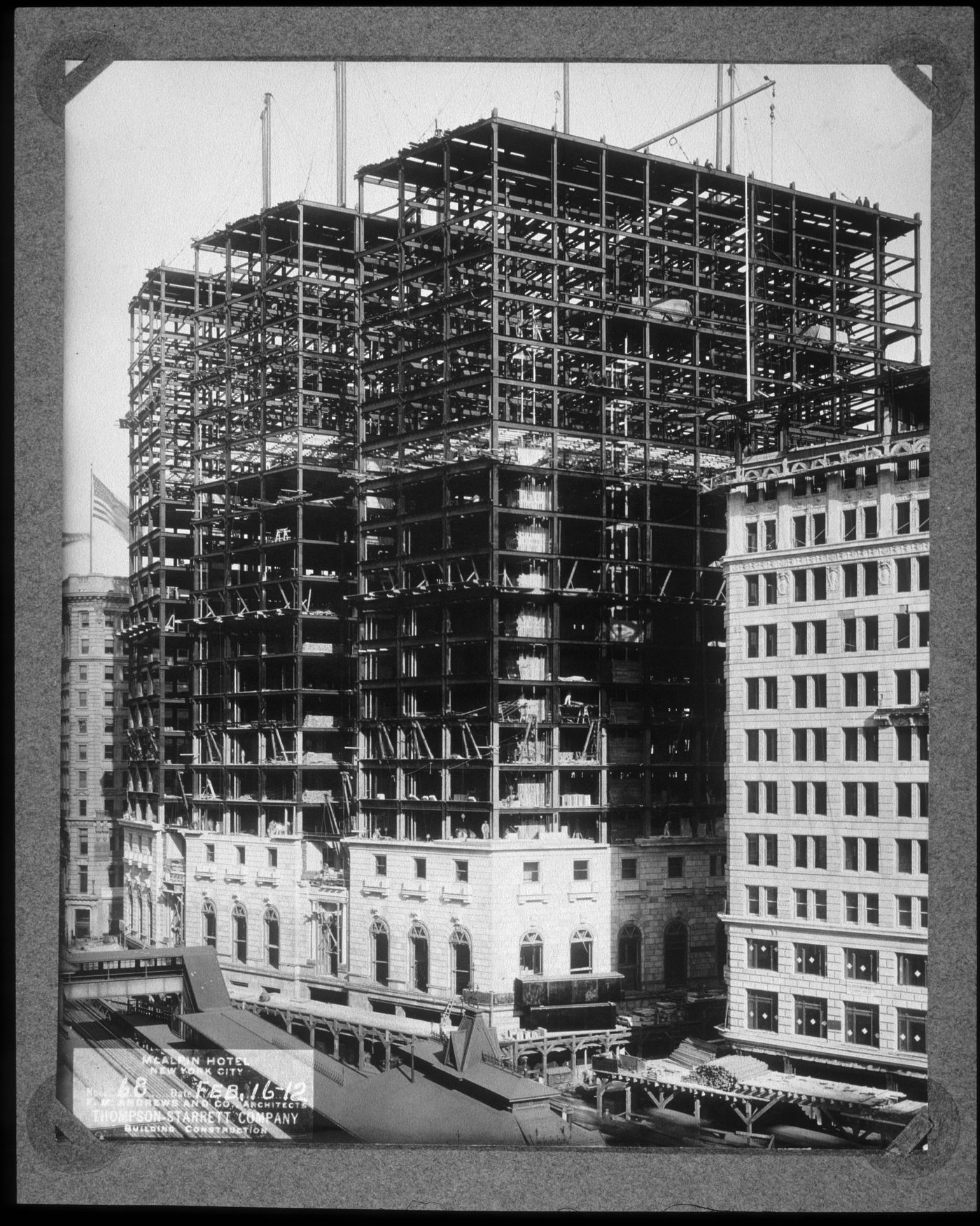 Plate from album ''Hotel McAlpin, New York City 1911-12''