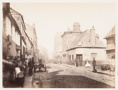 View of Main Street showing commercial buildings, Gorbals, Glasgow, Scotland