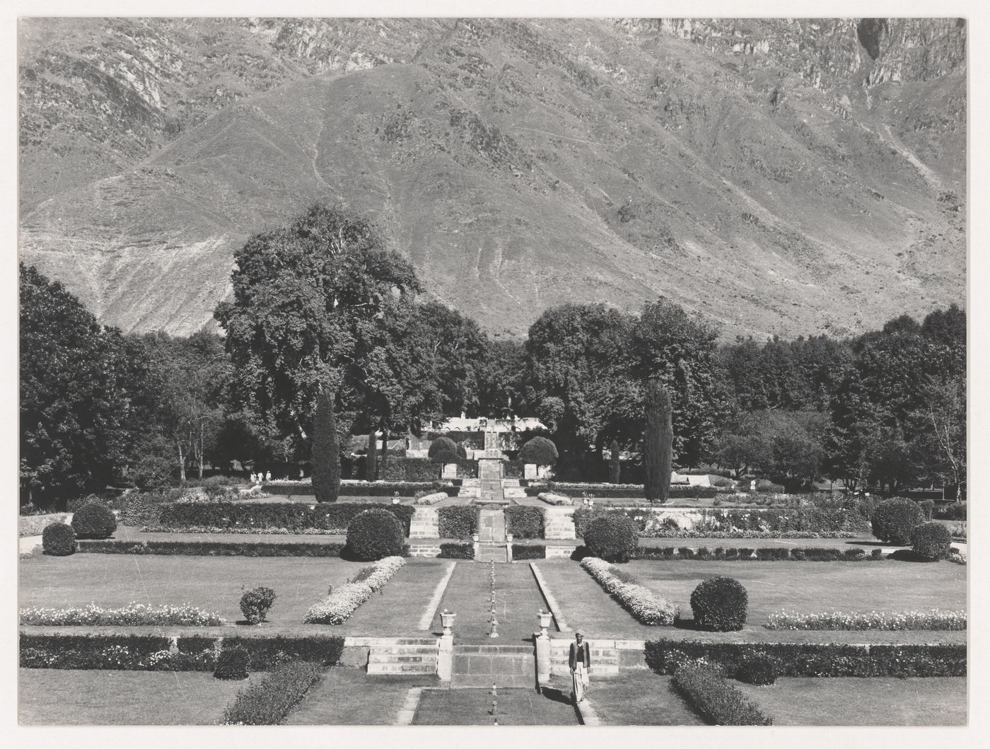 View of a garden, possibly Pinjore Gardens [Yadavindra Gardens], Pinjaur, India