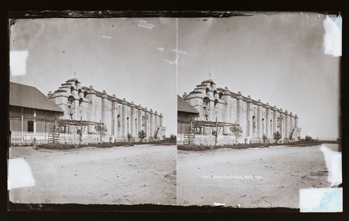 Stereograph of Mission San Gabriel Arcangel, California, United States of America