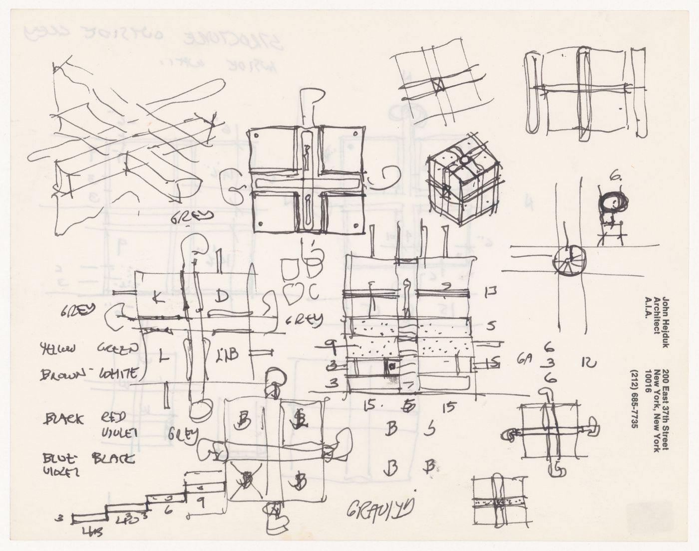 Sketches and notes for Todre House