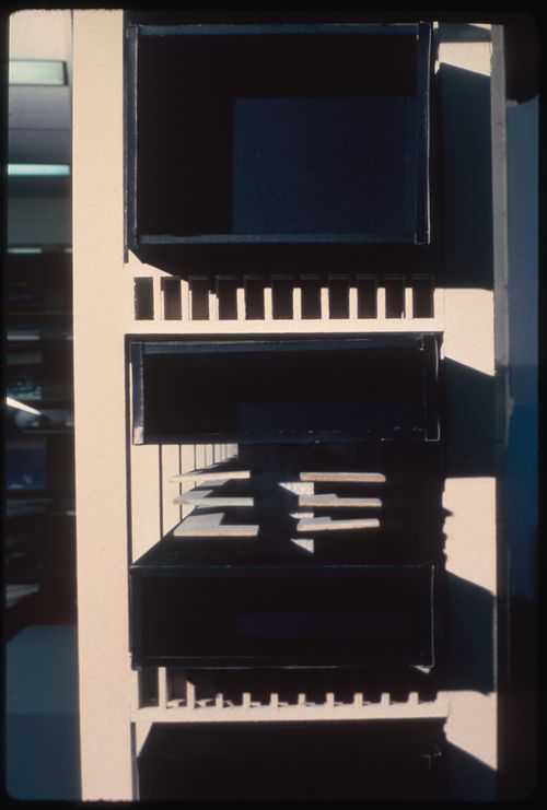 Photograph of a model for La ciudad que necesita la humanidad, Argentina, by Reginald Malcolmson and his students Mary Bylinsky and Dan Roach