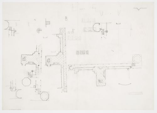 Center for Theatre Arts, Cornell University, Ithaca, New York: plans and sketches