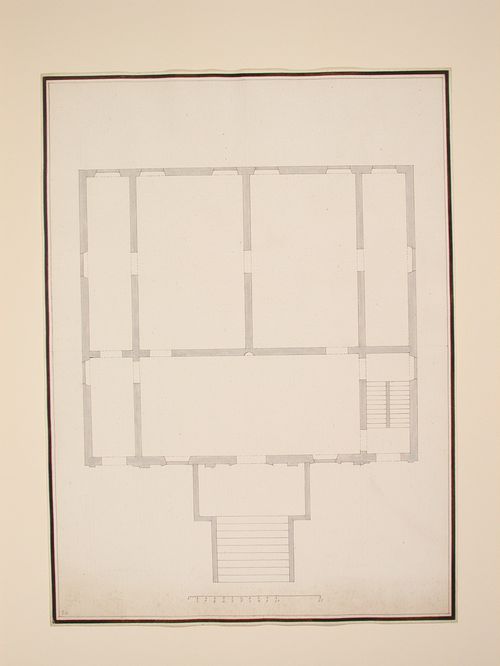Ground plan of the first floor of a palazzo