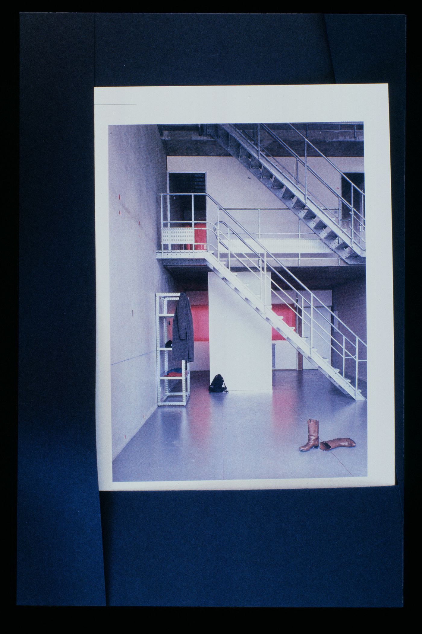 Slide of a photograph of Nemausus I, Nîmes, by Jean Nouvel