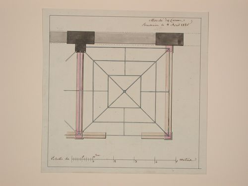 Plan for Boucherie, Marché des Carmes, Paris