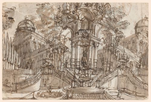 Capriccio/Study for a royal canopy stage design