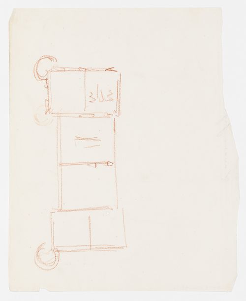 Project for a country house for comte Treilhard: Unidentified sketch plan