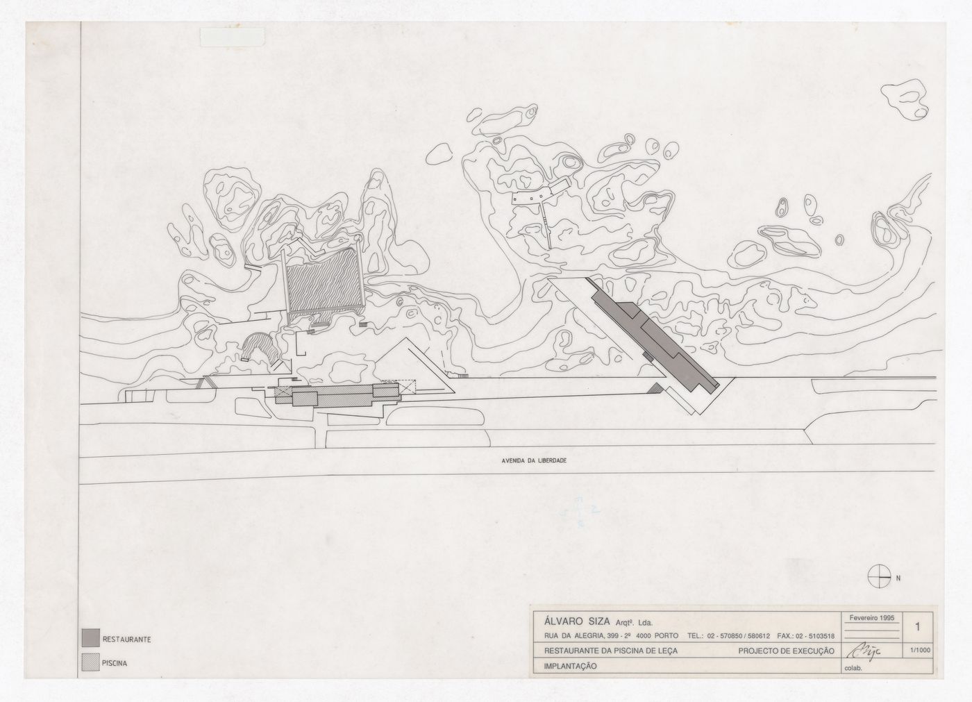Plan for Restaurante para a Piscina de Mares, Leça da Palmeira, Portugal