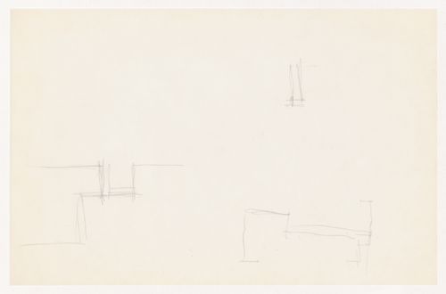 Sketches, probably sectional details for the Metallurgy Building, Illinois Institute of Technology, Chicago