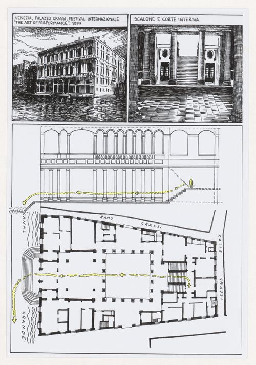 First page of performance storyboard for Performance Fotofosforescente