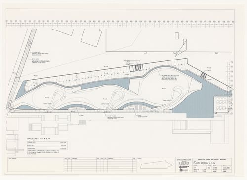 Set of drawings for South East Coastal Park & Auditoriums, Barcelona, Spain