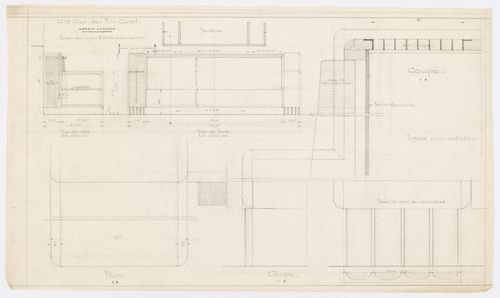Détails d'un divan,  Résidence Ernest Cormier, 1418 Avenue des Pins Ouest, Montréal, Canada (1929-1957)