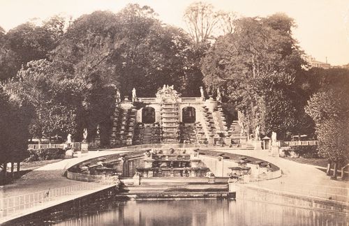 Plate from album ''Buildings, parks and streets of Paris, Versailles and environs, France''