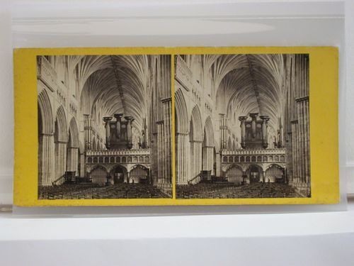 Interior of Exeter Cathedral - the nave, looking east [from the west]. No. 298.