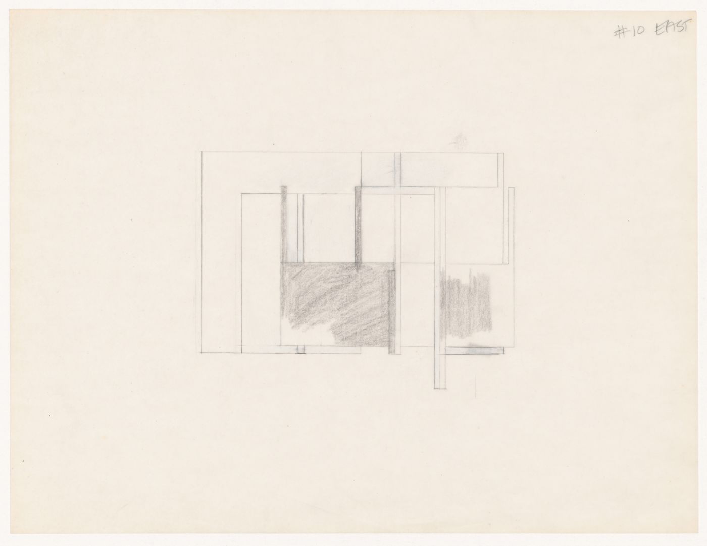 Sketch elevation for House VI, Cornwall, Connecticut