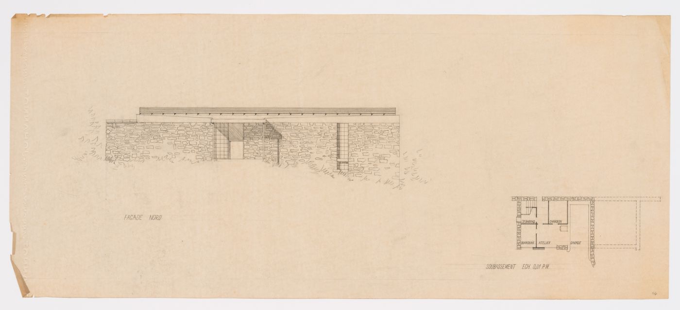 Élévation et plan pour une Maison unifamilial à Chandigarh, Inde