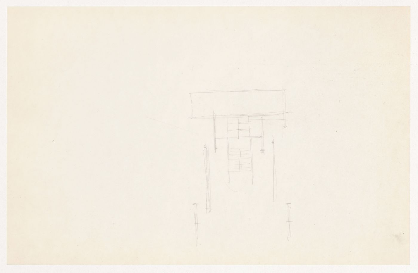 Partial sketch plan for the Metallurgy Building, Illinois Institute of Technology, Chicago