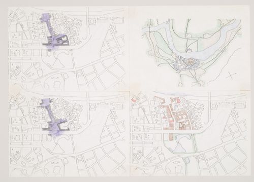 Nordrhein-Westfalen Museum, Dusseldorf, Germany: site plans