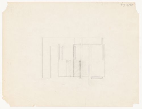 Sketch elevation for House VI, Cornwall, Connecticut