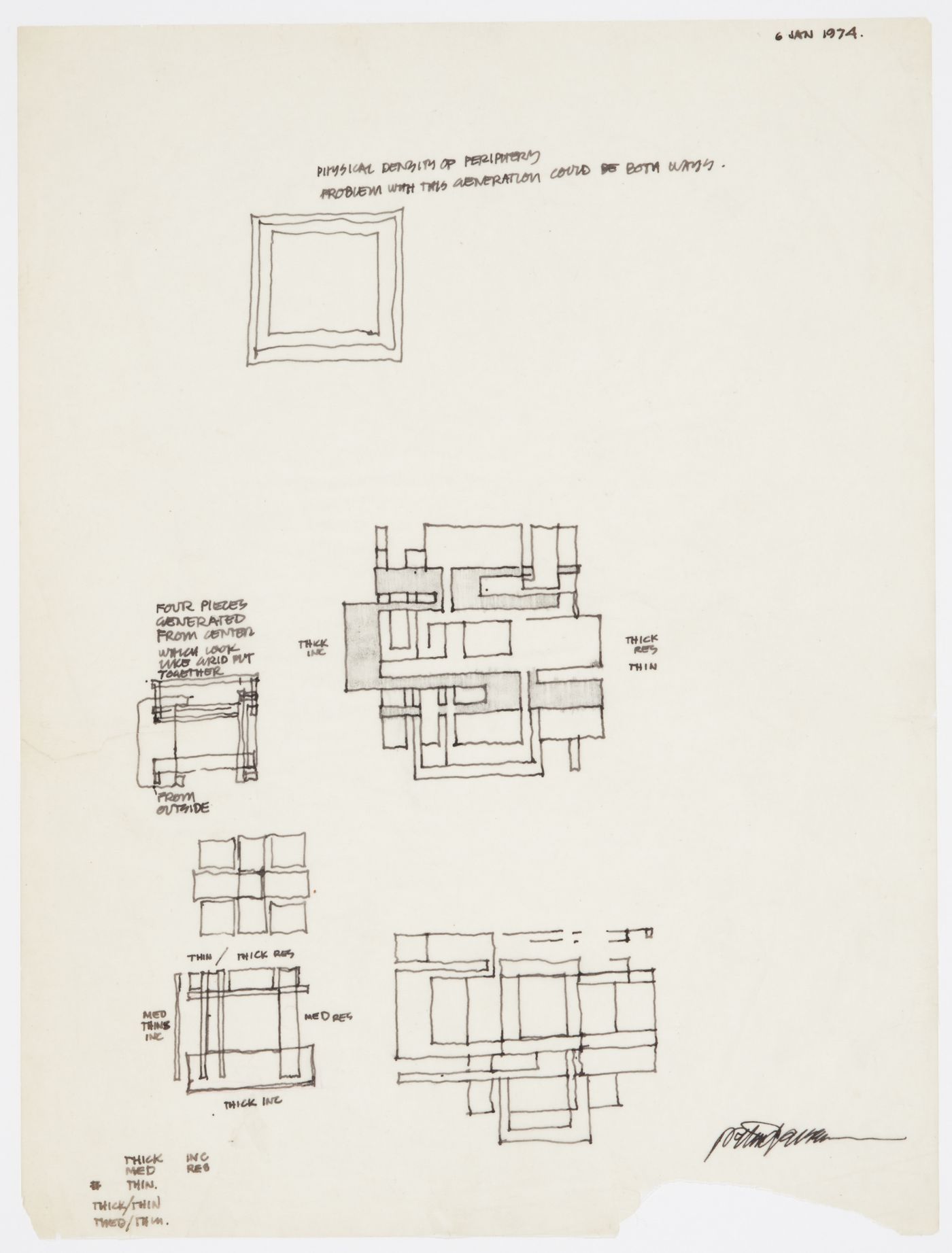 Diagrams and notes for House VIII